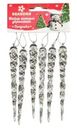 Набор украшений Seasons Сосульки елочных 12,5см 6шт
