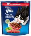Корм сухой FELIX  для кошек с говядиной 600г
