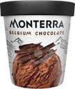 Мороженое сливочное Monterra Belgium Chocolate с бельгийским шоколадом и шоколадным соусом 10.5%, 276г