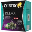 Чай зеленый CURTIS Relax ароматизированный средний лист, 15пирамидок