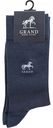 Носки мужские Grand с логотипом цвет: джинсовый синий/серый размер: 25-27 (39-42)