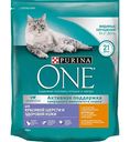 Сухой корм для кошек Для красивой шерсти и здоровой кожи Purina One с высоким содержанием курицы и цельными злаками, 750 г