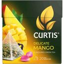 Чай Curtis Delicate Mango зелёный в пирамидках, 20х1.8г