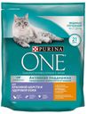 Сухой корм для кошек Purina ONE для красивой шерсти курица и цельные злаки, 750 г