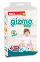 Подгузники Gizmo №4 7-18кг 58шт