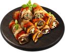 РУЛЕТЫ ИЗ БАКЛАЖАН с сыром и чесноком, 100г