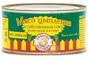 Мясо цыплят Золотой петушок в собственном соку 325г