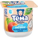 БЗМЖ Биотворог Тема яблоко/персик/банан 4% 95г