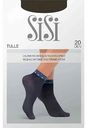 Носки женские SiSi Tulle с эффектом тюля и лентой цвет: nero/чёрный размер: единый, 20 den