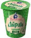 Айран турецкий Долголетие с огурцом и зеленью 1,8%, 180г