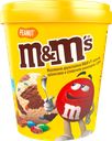 Мороженое M&M'S двухслойное молочное арахисовое и сливочное шоколадное с драже, без змж, картонный стакан, 295г