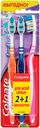 Зубная щетка «Зиг Заг» Colgate, средняя жесткость, промоупаковка 2+1 шт