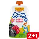 Пюре фруктовое АГУША Яблоко-ежевика-малина, 90г