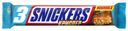 Батончик Snickers Криспер трио молочный с арахисом 60 г
