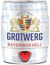 Пиво Grotwerg Bayerisch Hell янтарное 4,9% 5 л