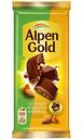 Шоколад молочный Alpen Gold Солёный миндаль и карамель, 80г