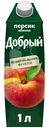 Напиток сокосодержащий Добрый яблоко-персик безалкогольный, 1л