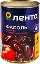 Фасоль красная ЛЕНТА в томатном соусе, 400г