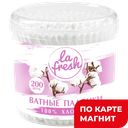 LA FRESH Ватные палочки 200шт пл/ст(Коттон Клаб):24