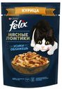 Влажный корм Felix Мясные Ломтики для взрослых кошек с курицей, 75 г