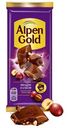 Шоколад Alpen Gold молочный с фундуком и изюмом, 80г