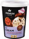 Мороженое PREMIUM CLUB Пломбир маршмеллоу с шоколадным печеньем 15%, без змж, ведерко, 330г