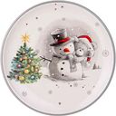 Тарелка керамическая Lefard С Новым Годом! Снеговик и мишка, 21 см