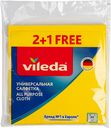 Салфетка универсальная Vileda вискоза 36x38 см, 2+1 шт.