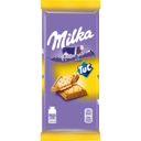 Шоколад Milka, молочный, с соленым крекером TUC; Oreo, 87-92 г