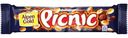 Батончик Alpen Gold Picnic с арахисом и изюмом начинкой из мягкой карамели вафель и воздушного риса покрытая молочным шоколадом 38г