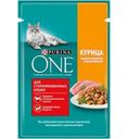 Корм Purina ONE для стерилизованных кошек с курицей и фасолью 75г