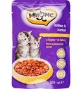 Корм для котят с курицей в соусе Мнямс Рост и развитие котят, 100 г