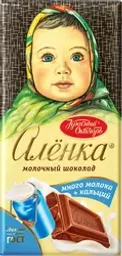 Шоколад молочный АЛЕНКА Красный Октябрь много молока