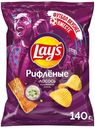 Чипсы картофельные Lay's Рифленые Лосось в сливочном соусе 140г