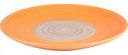 Тарелка керамическая цвет: оранжевый с серым, 19,2 см