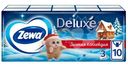Платки носовые бумажные Zewa Deluxe, 10x10шт