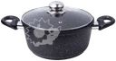 Кастрюля HOMECLUB Marble, литой алюминий, стеклянная крышка 2л Арт. HC-2K
