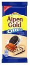 Плитка Alpen Gold Oreo молочная чизкейк с печеньем 90 г