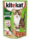 Корм для кошек Kitekat Нежный кролик в соусе, 85 г