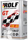 Масло синтетическое ROLF GT SAE 5W-40 API SN/CF моторное 4л