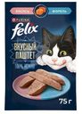 Корм для кошек Felix Вкусный паштет со вкусом лосося и форели, 75г