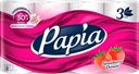 Бумага туалетная PAPIA Strawberry Dream 3-слоя