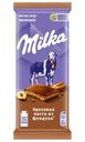 Шоколад Milka с ореховой пастой из фундука молочный, 80г