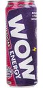 Напиток тонизирующий WOW Energy Buble gum без сахара, 450мл