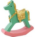 Фигура новогодняя Лошадь-качалка в ассортименте, 6,5см