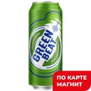 GREENBEAT Пиво светлое 4,6% фил паст 0,45л ж/б(Балтика):24