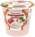 Продукт творожный 5% Вологодский 130г Клубника БЗМЖ