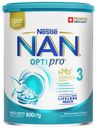 Смесь сухая молочная NAN 3 Optipro для роста иммунитета и развития мозга с 12 мес., 800 г