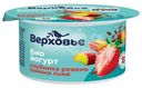 Биойогурт Верховье Клубника-Ревень-Семена льна 2.9%, 130г