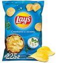Чипсы Lay's сметана и зелень, 225 г